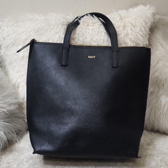 Black Mark & Grahm Leather Tote Bag - Picture 2 of 11